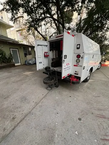 Magnet Plumbing service vehicle on-site for Water Heater Repair in Cayots